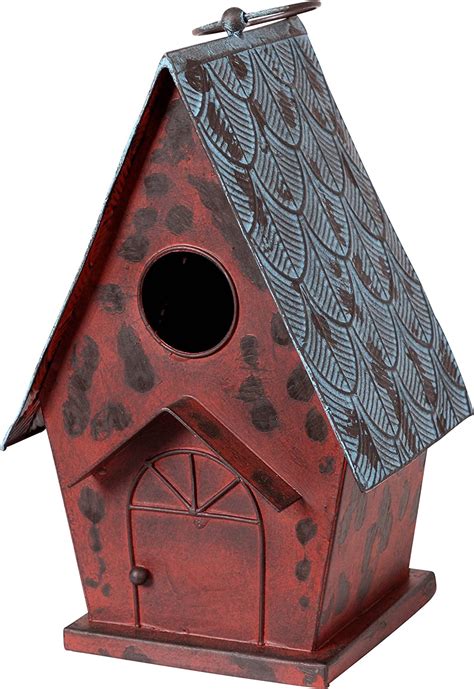 decorative metal bird houses|wilcohome decorative metal bird house.